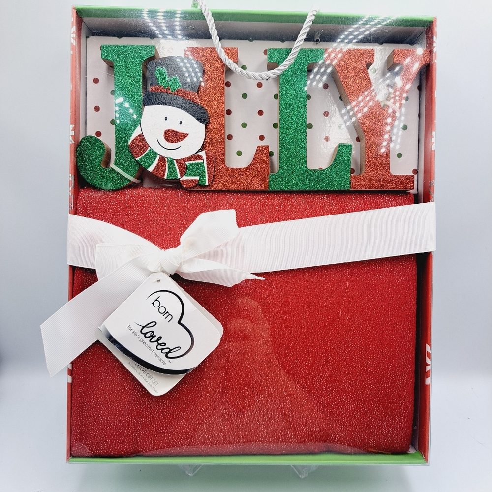 Born Deluxe Gift Set with Red and White Accents